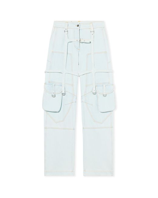 Off-White c/o Virgil Abloh White Cargo Denim Pants