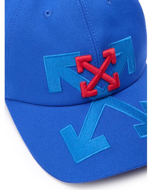 Off-White c/o Virgil Abloh Blue Arrow Shadow Baseball Cap for men