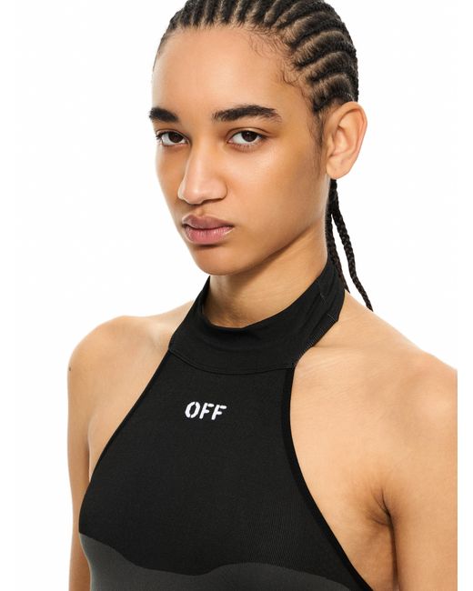 Off-White c/o Virgil Abloh Black Racing Seamless Top
