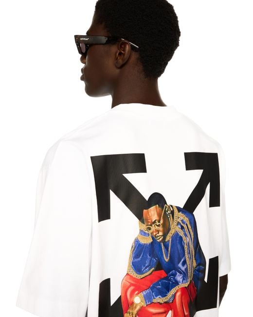 Off-White c/o Virgil Abloh White Thinkman Arrow Skate Logo Tee for men