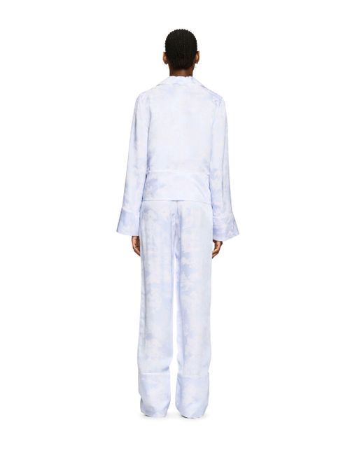 Off-White c/o Virgil Abloh White Fresco Jacq Vi Pajama Pants Serenity-Whi