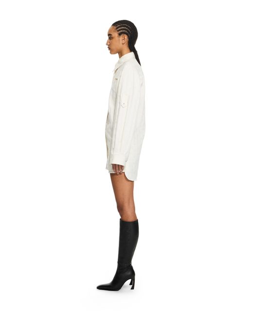 Off-White c/o Virgil Abloh White Star Jacquard Denim Shirt Jacket