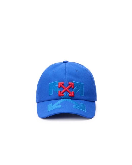 Off-White c/o Virgil Abloh Blue Arrow Shadow Baseball Cap for men