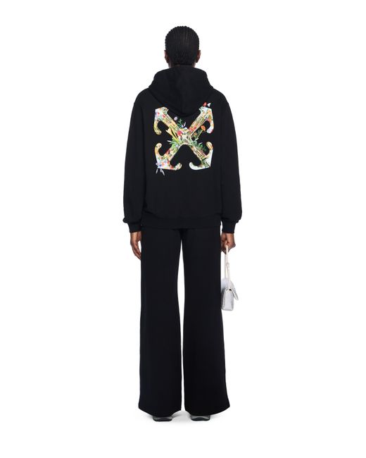 Off-White c/o Virgil Abloh Black Arrow Glass Flower Logo Hoodie