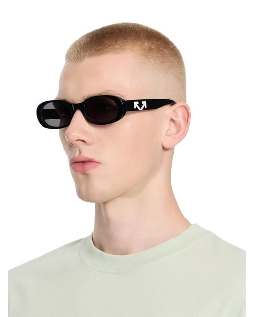 Off-White c/o Virgil Abloh Black Adams Smoke Lens Sunglasses