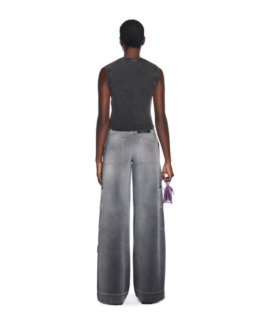 Off-White c/o Virgil Abloh Black Off Stamp Rib Kat Top