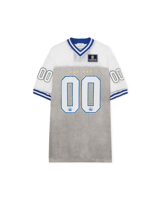 Off-White c/o Virgil Abloh Gray Dyed Vi Sat 00 Football Dress