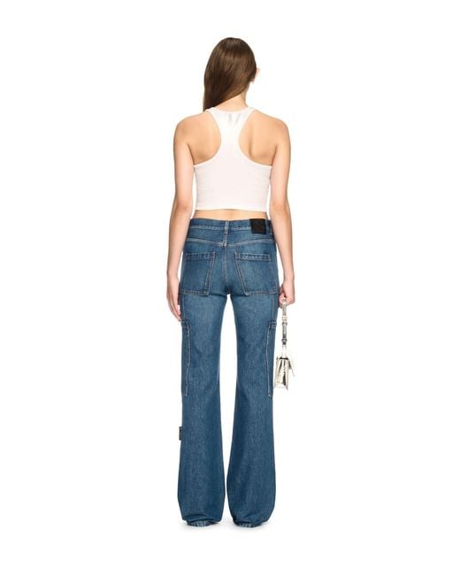 Off-White c/o Virgil Abloh Blue Denim Cargo Pants