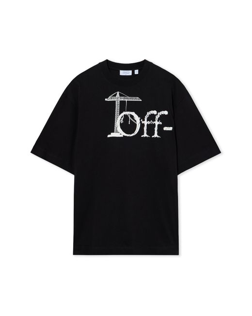 Off-White c/o Virgil Abloh Black City Nature Skate Short Sleeve T-Shirt for men
