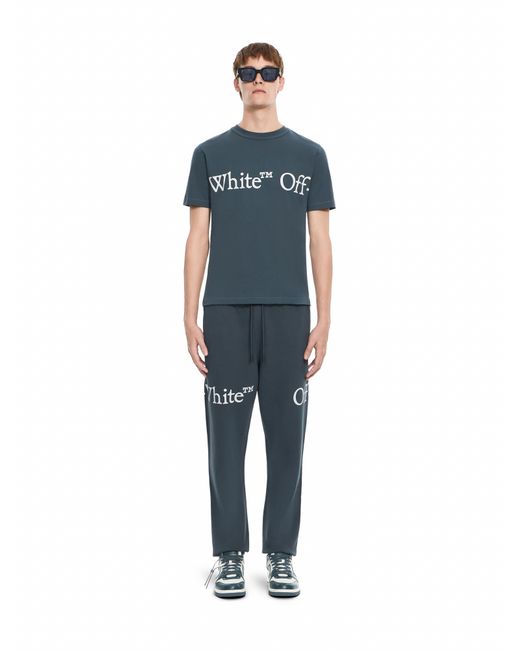 Off-White c/o Virgil Abloh Blue Bookish Scarf T-Shirt for men
