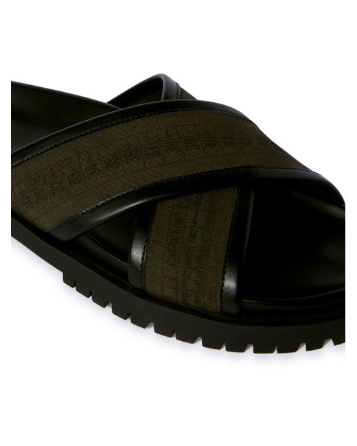 Off-White c/o Virgil Abloh Black Chicago Crisscross Sandals for men