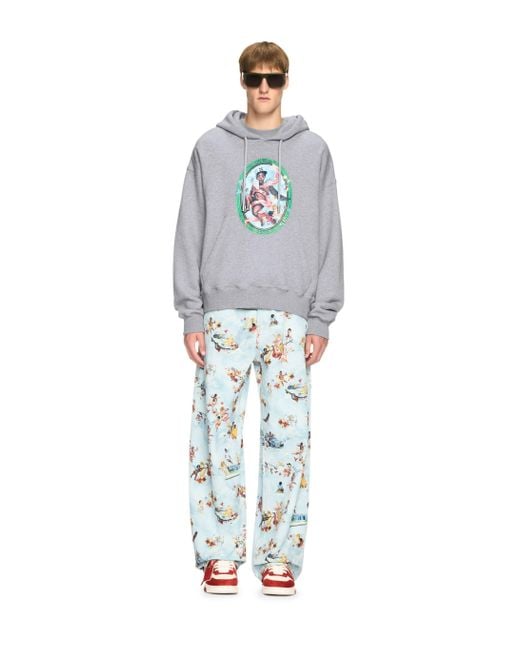 Off-White c/o Virgil Abloh Gray Fresco Hoodie for men