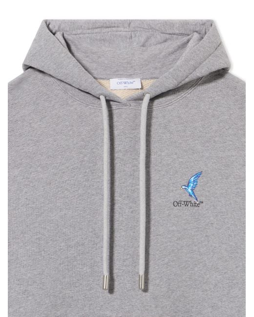 Off-White c/o Virgil Abloh Gray Fresco Arrow Hoodie