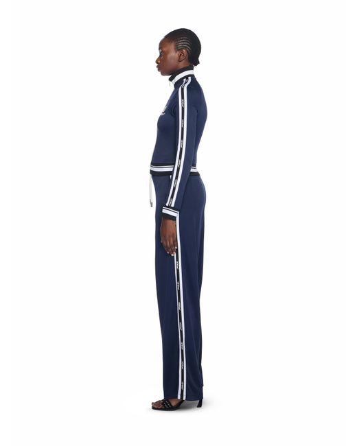 Off-White c/o Virgil Abloh Blue Track Serena Wide Pants