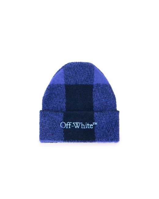 Off-White c/o Virgil Abloh Blue Bookish Check Beanie