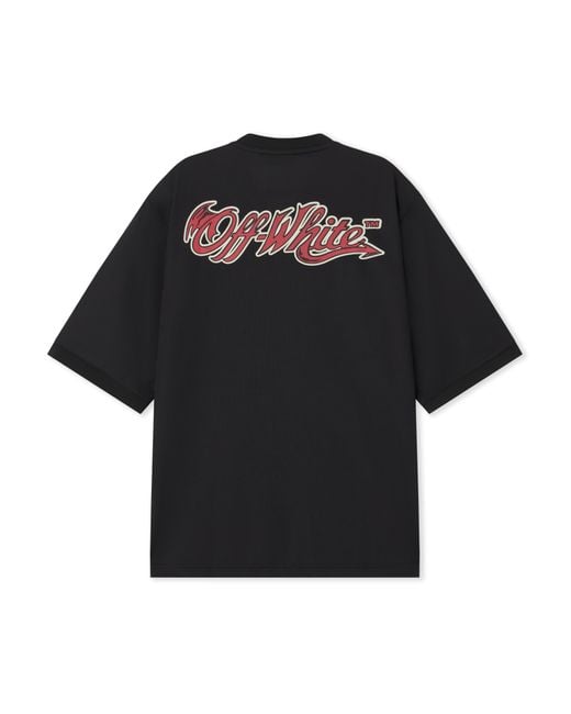 Off-White c/o Virgil Abloh Black Off- C/O Ac Milan Tech T-Shirt