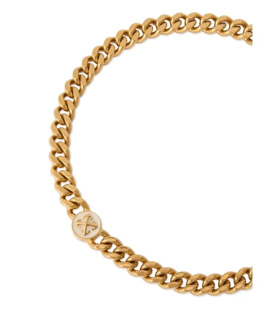Off-White c/o Virgil Abloh Metallic Round Arrow Necklace
