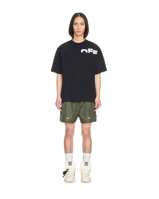 Off Split T-Shirt di Off-White c/o Virgil Abloh in Black da Uomo