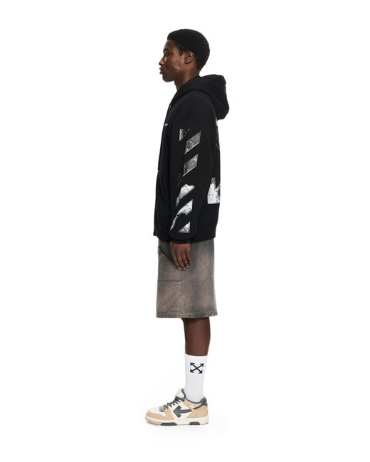 Off-White c/o Virgil Abloh Black Metal Arrow Skate Zip Hoodie for men