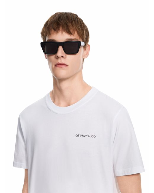 Off-White c/o Virgil Abloh White Logo Quote Short Sleeve T-Shirt for men