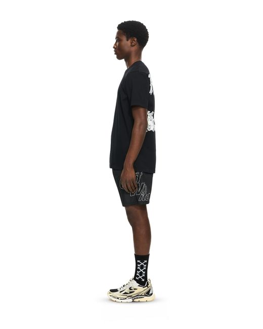 Off-White c/o Virgil Abloh Black Heraldic Arrow Slim T-Shirt for men