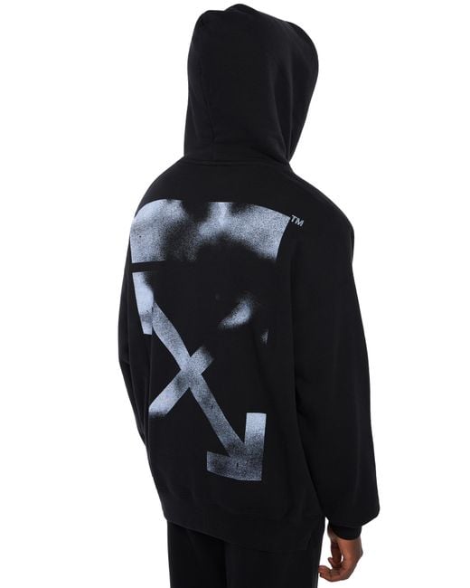 Off-White c/o Virgil Abloh Black Stencil Arrow Skate Hoodie for men