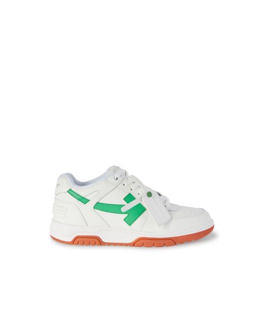 Sneakers Out of Office Bianco/Verde di Off-White c/o Virgil Abloh in Green da Uomo
