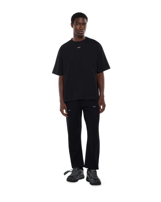 Off-White c/o Virgil Abloh Black Stencil Arrow Sweatpants for men