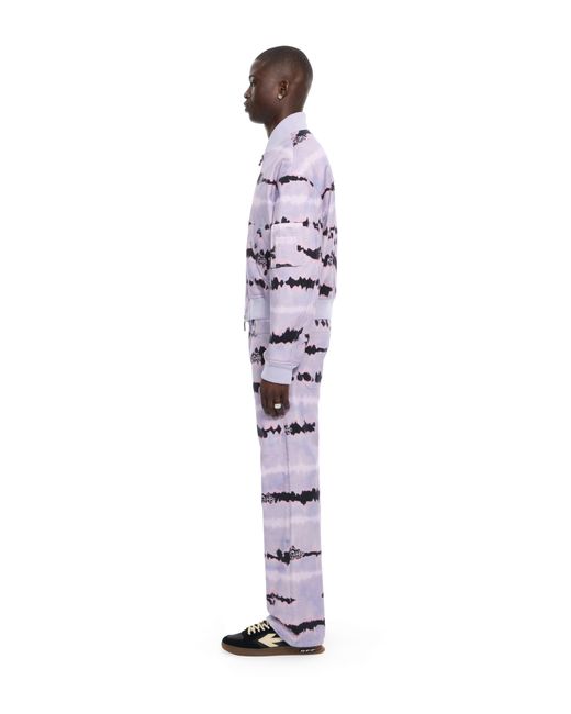 Off-White c/o Virgil Abloh White All-Over Tie-Dye Cropped Bomber for men
