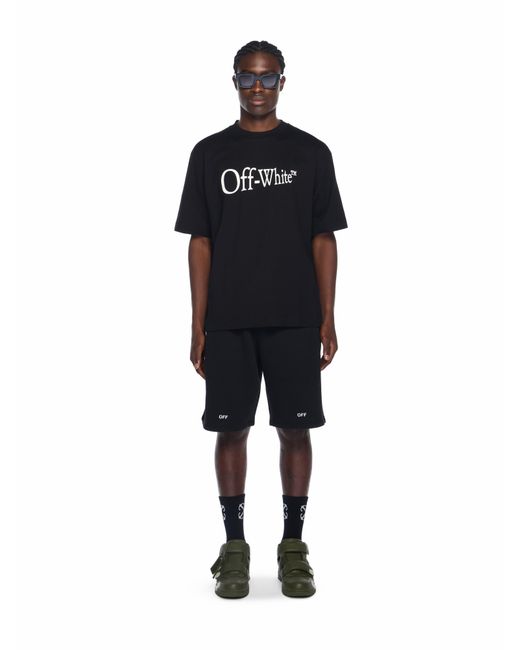 Off-White c/o Virgil Abloh Black Run Arrow Skate Logo T-Shirt for men