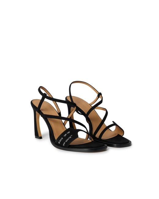 Off-White c/o Virgil Abloh Brown Zip Tie Loop Sandals