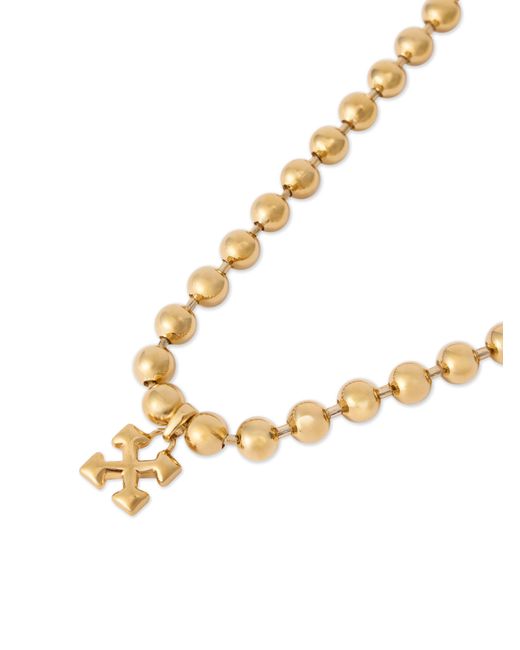 Off-White c/o Virgil Abloh Metallic Arrow Ballchain Necklace