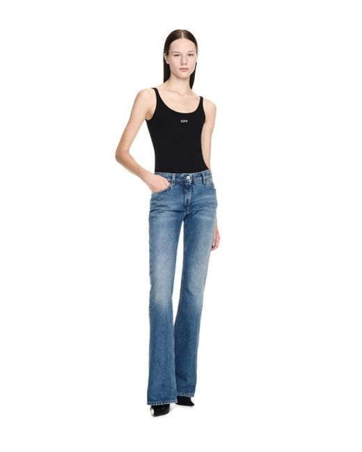 Jeans Svasati A Cinque Tasche di Off-White c/o Virgil Abloh in Blue