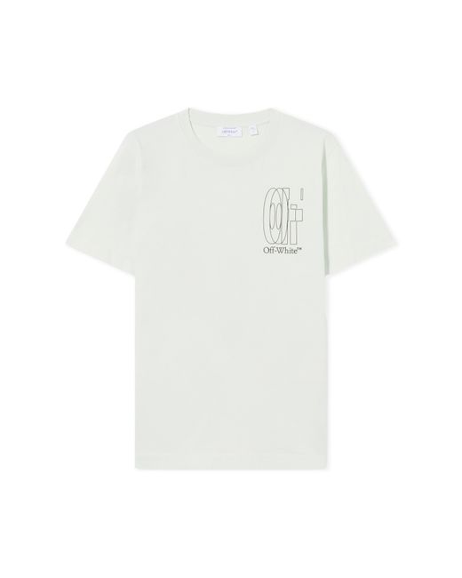 Off-White c/o Virgil Abloh White Outline Double Arrow Slim T-Shirt for men