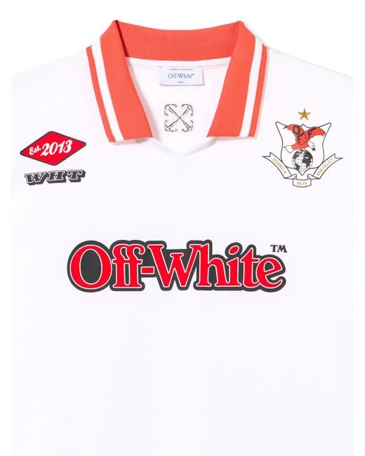 Off-White c/o Virgil Abloh White Eagle Soccer Polo for men