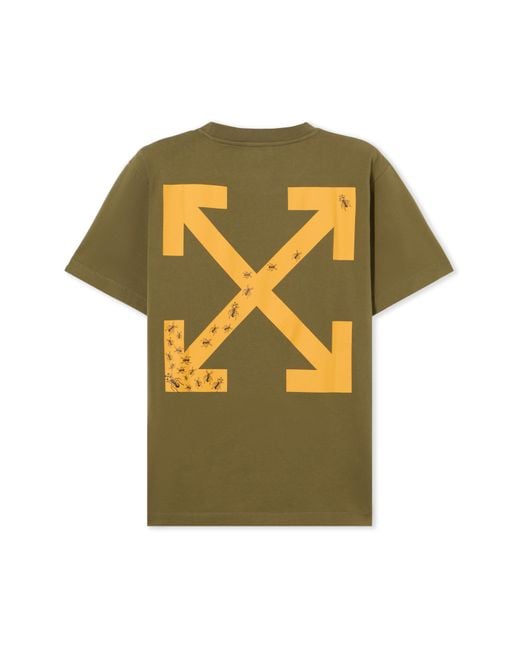 Off-White c/o Virgil Abloh Yellow Ants Arrow T-Shirt for men