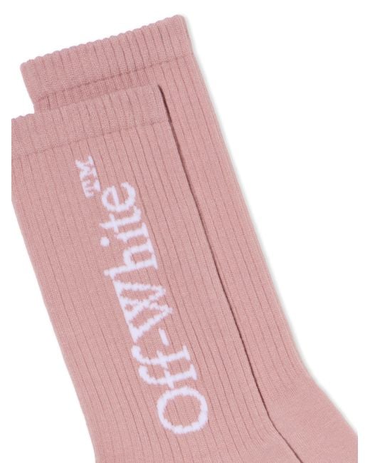 Off-White c/o Virgil Abloh Pink Mid Bookish Calf Socks