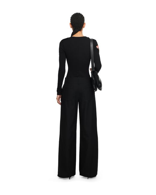 Off-White c/o Virgil Abloh Black Heavy Jersey Button-Up Bodysuit