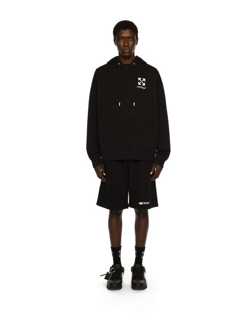 Off-White c/o Virgil Abloh Black Small Arrow Skate Hoodie for men
