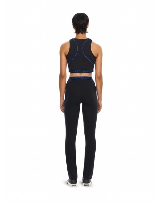 Off-White c/o Virgil Abloh Blue Logoband Lycra Leggings