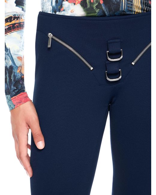 Off-White c/o Virgil Abloh Blue Heavy Jersey Slim Pants