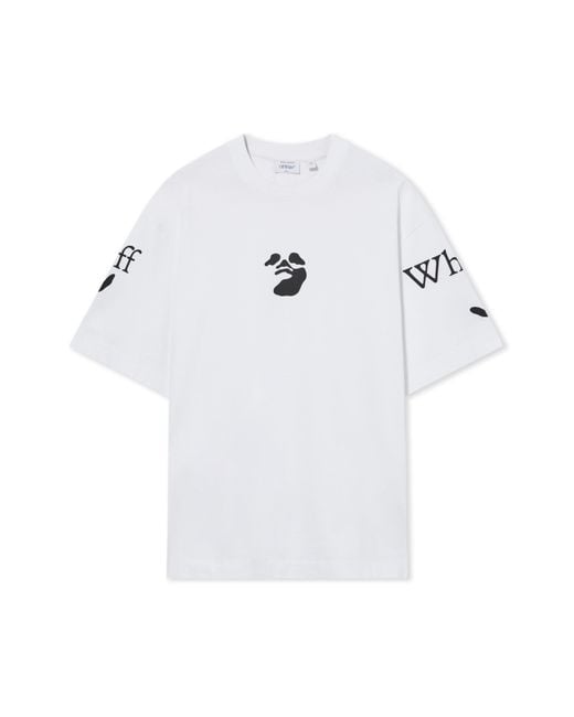 Off-White c/o Virgil Abloh White Swimming Logo Skate Short Sleeve T-Shirt for men