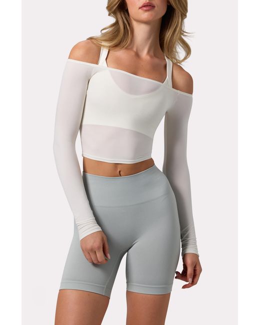 BO+TEE Gray Super Sculpt Seamless Biker Shorts