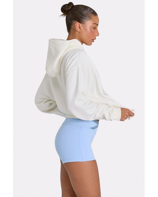 BO+TEE White Oversized Applique Hoodie