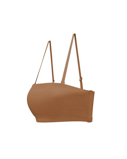 Oh Polly Brown Soft Mesh Bandeau Bra