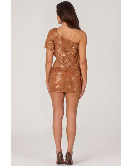 Oh Polly Multicolor Embellished Micro Mini Skirt