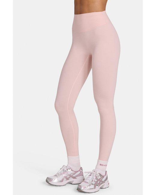 BO+TEE Pink Soft Active Full-Length Leggings