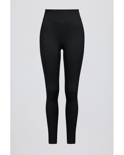 BO+TEE Black Define Luxe High-Waist Leggings