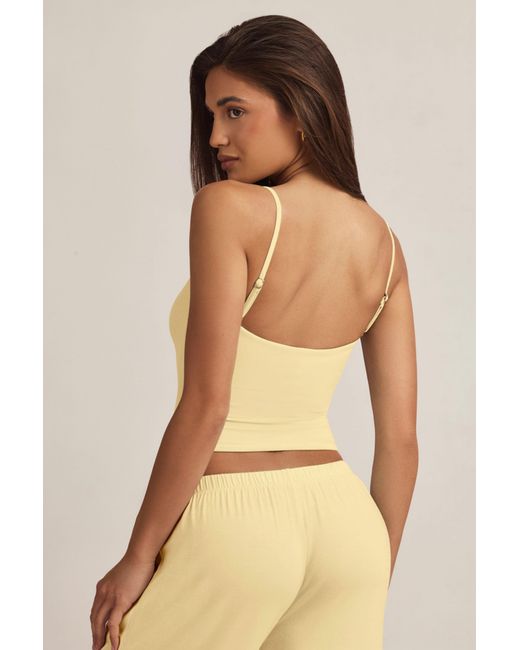 Oh Polly Yellow Modal Camisole Pyjama Top