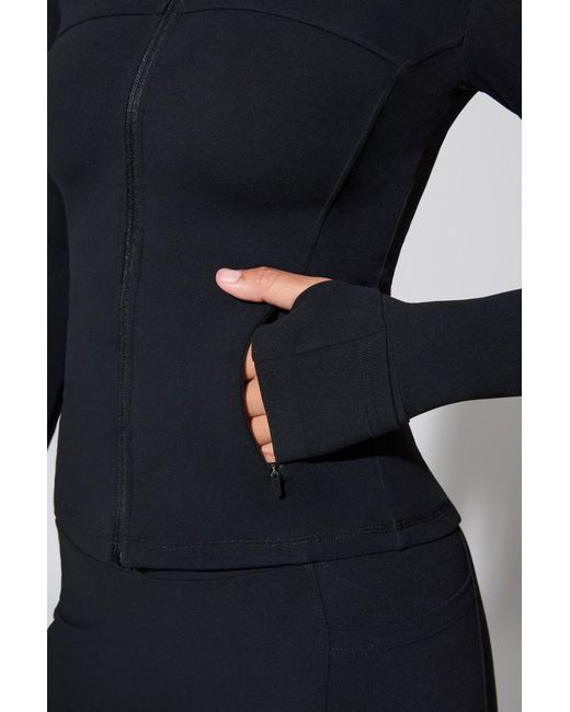 BO+TEE Black Long Sleeve Zip Up Jacket